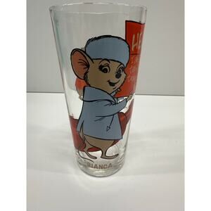 Vintage 1977 Pepsi “The Rescuers” Collector Series Bianca Glass Walt Disney Prod